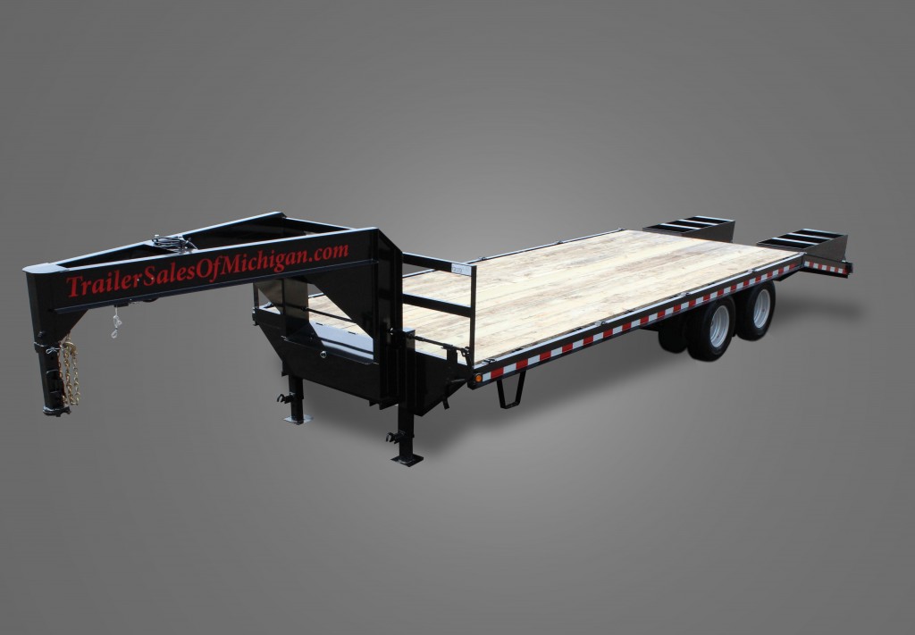 25,000 GVWR Flatbed Gooseneck Trailer - Trailer Sales of Michigan!